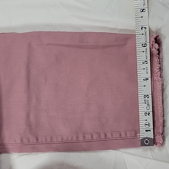 Flutter & Kick Maternity Skinny Ankle Jeans size 12 Rose Pink - Picture 9 of 16